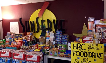 HRC Food Drive for SunServe